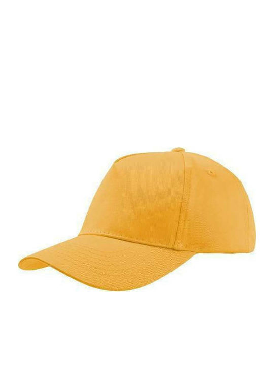 Atlantis Kids' Hat Jockey Fabric Start Five Yellow