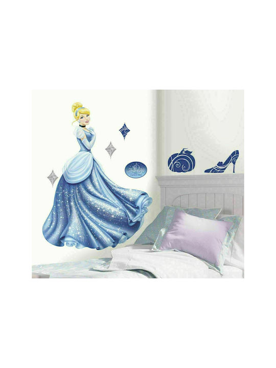 Παιδικό Διακοσμητικό Αυτοκόλλητο Τοίχου Cinderella 7τμχ