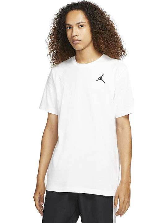 Jordan Jumpman Embroidered Αθλητικό T-shirt Λευκό