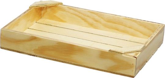 Carrier Serving Basket Wooden with Dimensions 20x30cm 1pcs