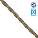 GloboStar Fabric Cable 2x0.75mm² in Beige Color...