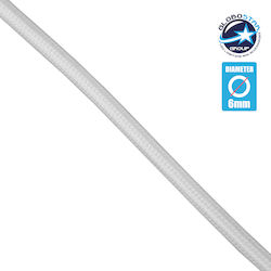 GloboStar Fabric Cable 2x0.75mm² White 77600