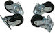 Logios Furniture Wheel made of Metal in Black Color 3.9x3cm 4pcs