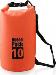 Ocean Pack Στεγανός Σάκος Ώμου με Χωρητικότητα 10 Λίτρων Πορτοκαλί