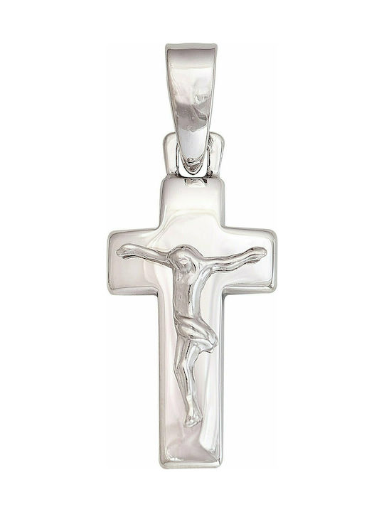 Mertzios.gr Cross with the Crucified from Silver