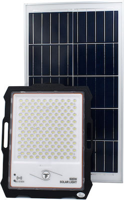 Waterproof Solar LED Floodlight 600W Cold White with Remote Control IP67