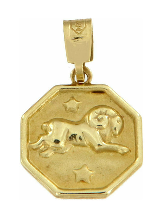 Mertzios.gr Charm Zodiac Sign from Gold 14K