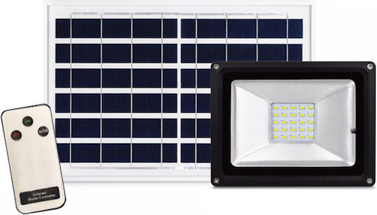 Factory Rezistent la apă Solar Proiector LED 10W Alb Rece 6000K cu Telecomandă IP65