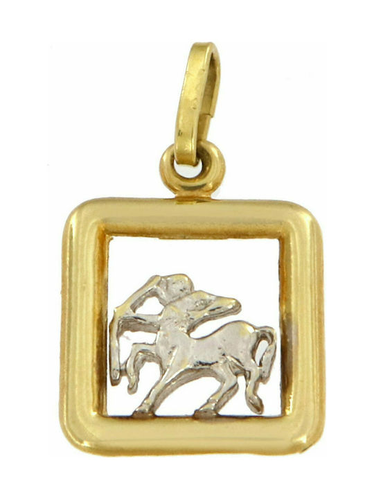 Mertzios.gr Charm Semnul zodiacal din Aur 14K