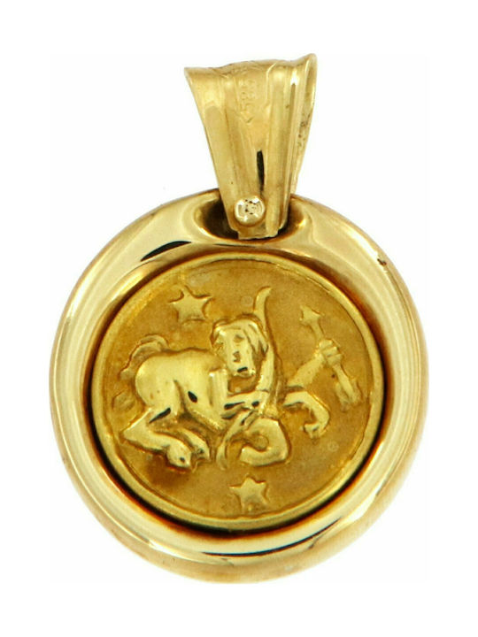 Mertzios.gr Charm Zodiac Sign from Gold 14K