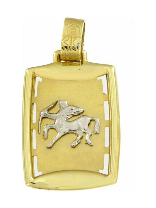 Mertzios.gr Charm Tierkreiszeichen aus Gold 14K