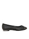 Synthetic Leather Ballerinas Black