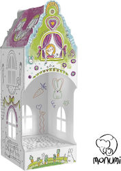 Monumi 3D Carrot House - White Drawing Cardboard