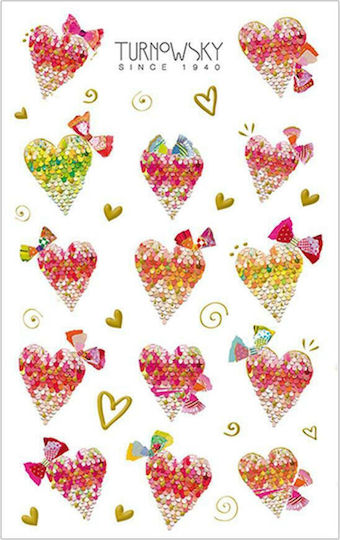 bsb Αυτοκόλλητα Metallic Hearts