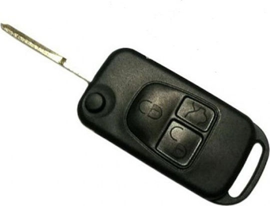 Mercedes-Benz Klappbar mit 3 Tasten für Mercedes Benz und Klinge HU64