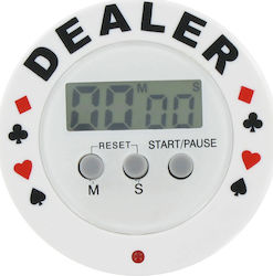 Pro Digital Dealer Plastic Poker Shot Clock White