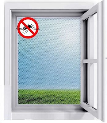 Screen Window Permanent Black 150x90cm 991277