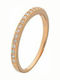 Prince Silvero Ring with Zircon made of Silver Gold Plated