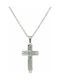 Mertzios.gr Men's Cross from Steel with Chain