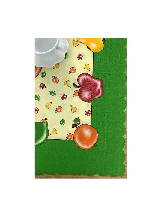 Silk Fashion Rotunda Rezistent la pete 220 Verde 150x150cm