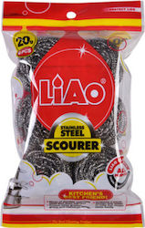 Liao Set Kitchen Sponges Dishes 20gr Silver 6 Pieces Liao Set Kitchen Sponges Dishes 20gr Silver 6 Pieces