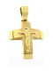 Mertzios.gr Gold Cross 14K with the Crucified