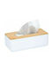 Alpina Wooden Tissue Holder 18262 White 26x13x8.5cm 18262