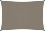 vidaXL Shade Sail Brown 2x4m Rectangle made of Oxford fabric