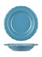 Juliet Plate Soup Ceramic Blue with Diameter 23cm
