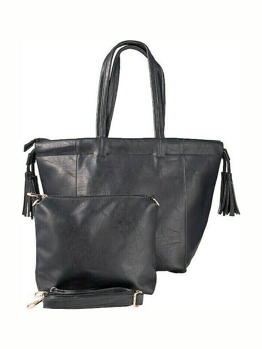 V-store Set Women's Shopper Bag Black