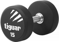 Tiguar Dumbbell PU TI-WHPU0150 Rubber Round Dumbbell 1 x 15kg