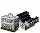 TC-1066R Metallic Cosmetic Case Khaki H29xW36.5xD23.5cm