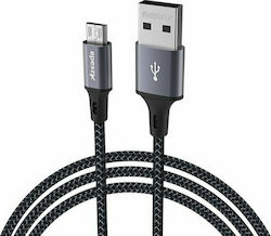 Proda PD-B52M Braided USB 2.0 To Micro USB 1m Gray