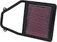 K&N Freeflow Air Filter 195x170mm for Honda Civic
