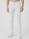 Men's Jeans Pants Elastic with Slim Fit White