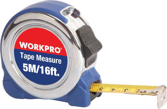 WorkPro Tape Measure with Auto-Rewind 18mm x 5m