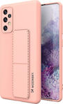 Wozinsky Kickstand Flexible Umschlag Rückseite Silikon Rosa (Galaxy A32 5G)