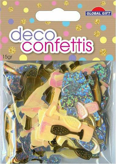Global Gift Confettis Διακοσμητικό Αυτοκόλλητο για DIY Κατασκευές