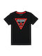 Guess Kinder-T-Shirt Schwarz Tholma