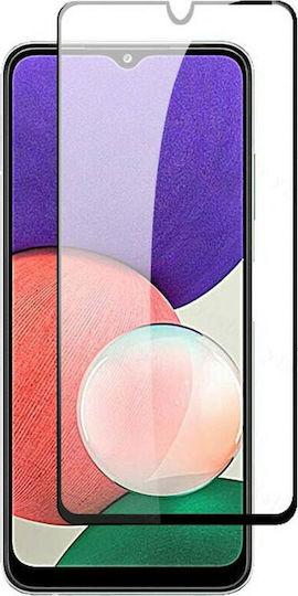3D Full Face Tempered Glass Black (Galaxy A22 4G)