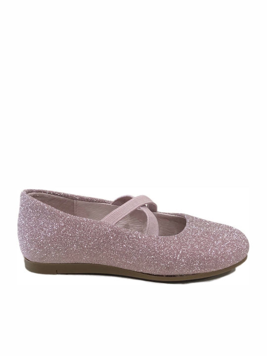 Alegria Kids Ballerinas 73049 with Elastic Strap Pink