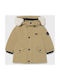 Mayoral Kids Parka short Hooded Beige