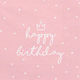 Napkins Pink 33x33cm 20pcs
