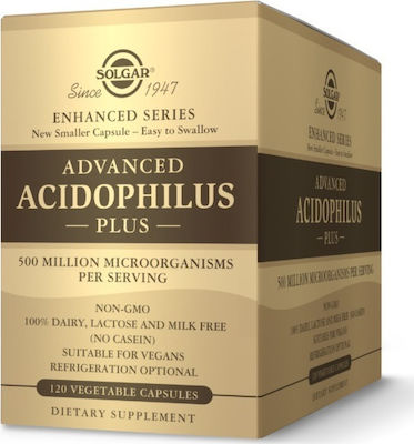 Solgar Advanced Acidophilus Plus Double Pack Προβιοτικά 120 φυτικές κάψουλες