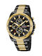 Festina Men's Watch 45mm Chronograph Battery with Metal Bracelet