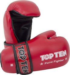 Top Ten Point Fighter Mănuși de Box pentru Competiție Roșii