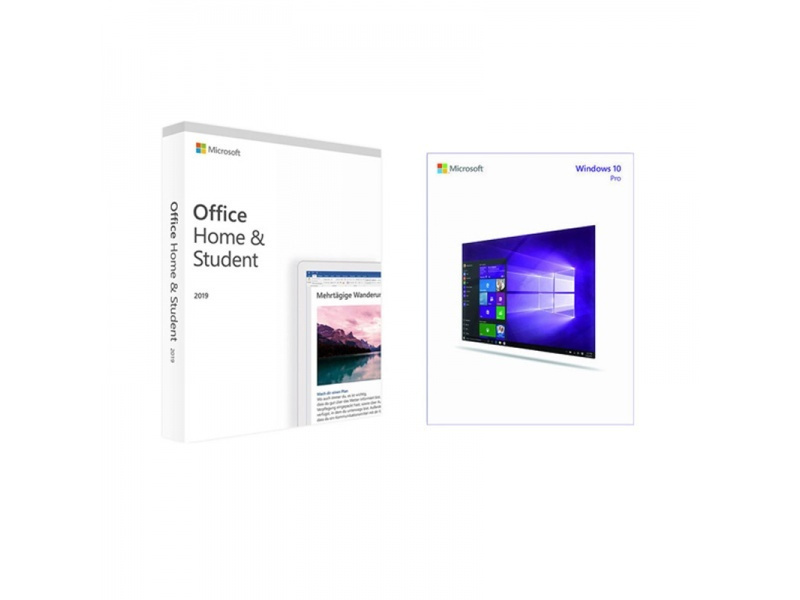 Microsoft Windows 10 Pro & Office Home & Student 2019 1 Licence Multi