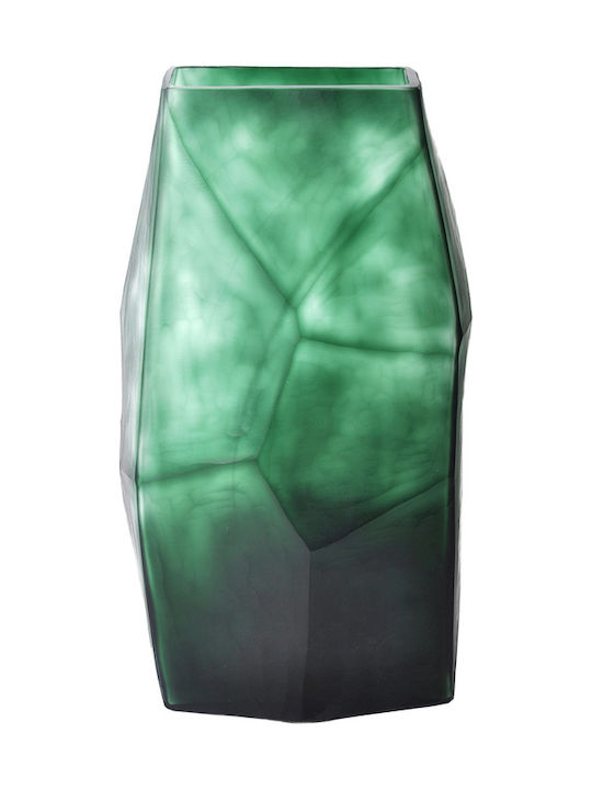 InTheBox Διακοσμητικό Βάζο Γυάλινο Roche Πράσινο 17x12.5x31cm