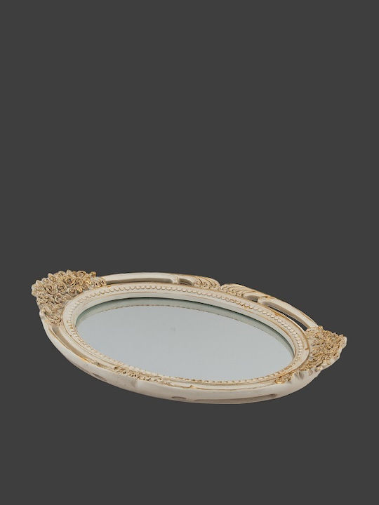 La Vista Wedding Tray made of Wood Gold 1pcs