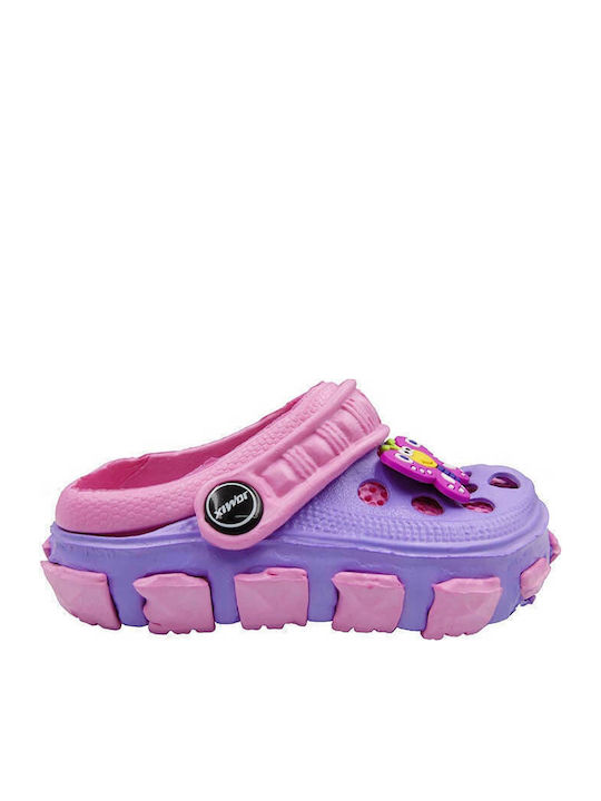 E-shop Shoes SB2035 Παιδικά Σαμπό Θαλάσσης Μωβ